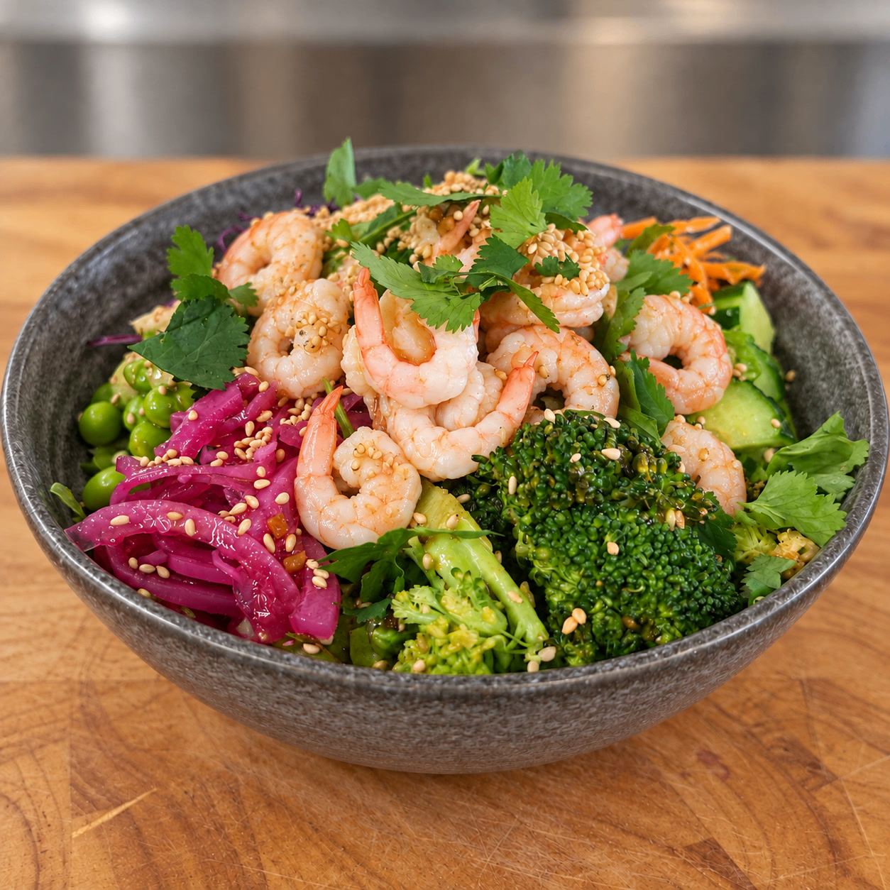 Asiatisk räksallad från Dino's Café i Landskrona