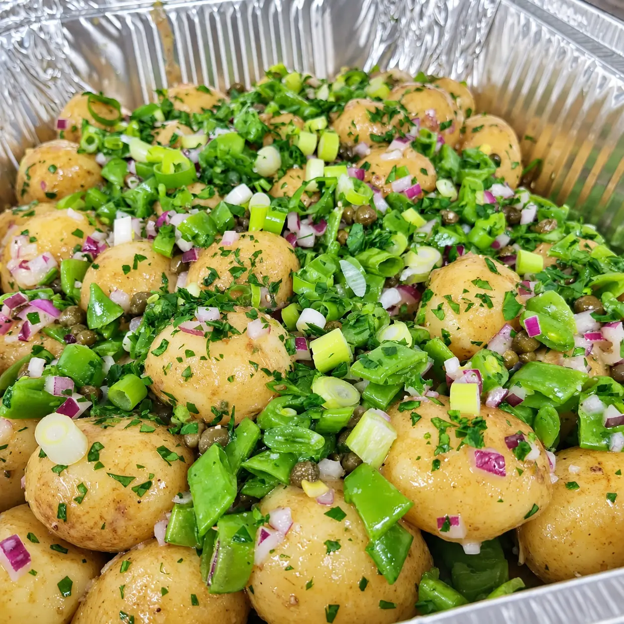 Potatissallad till catering från Dino's Café i Landskrona